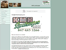Tablet Screenshot of kmhlandscaping.com